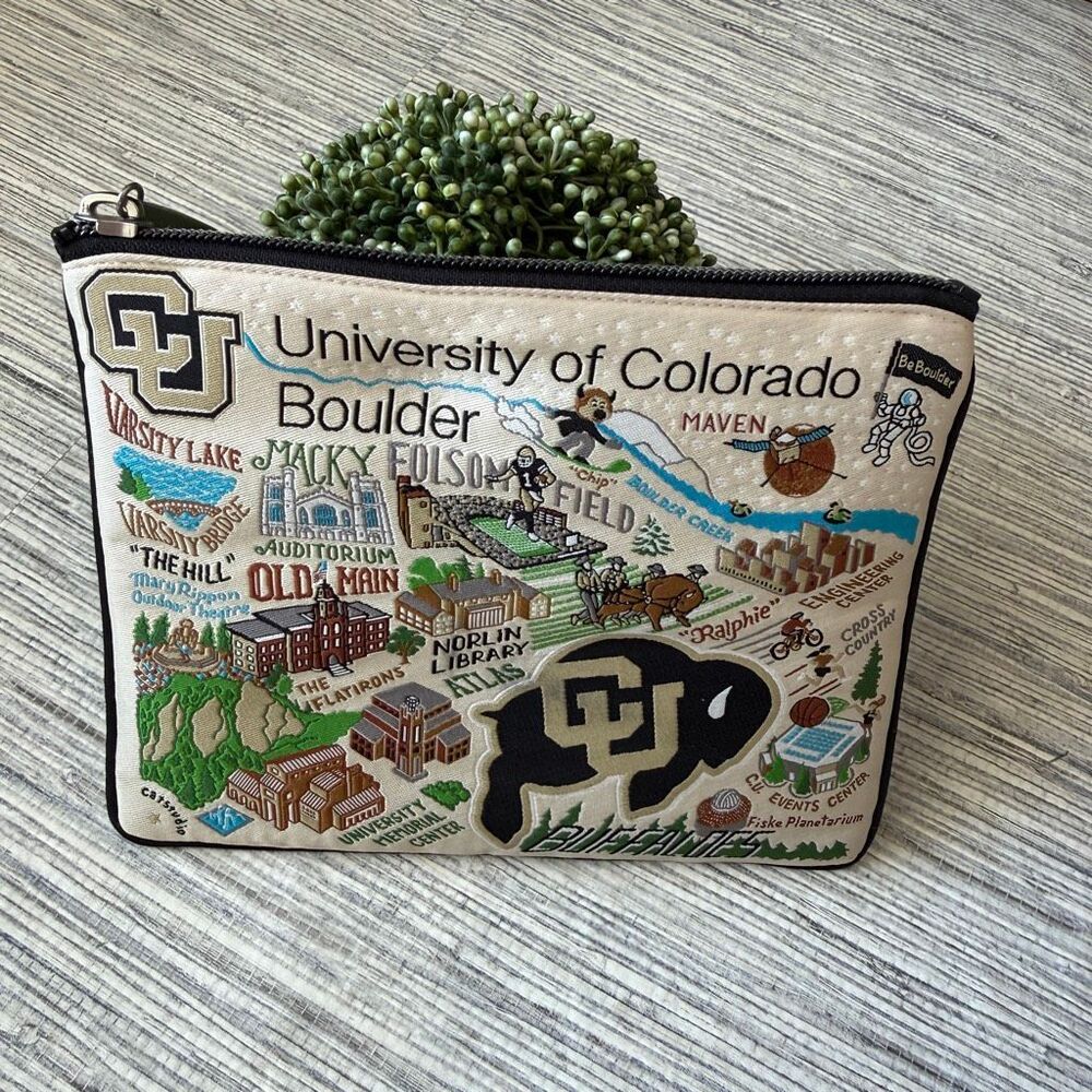 catstudio University of Colorado Boulder Collegiate Zip Pouch Canvas Pouch